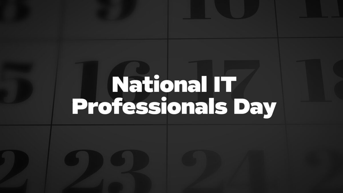 NationalITProfessionalsDay