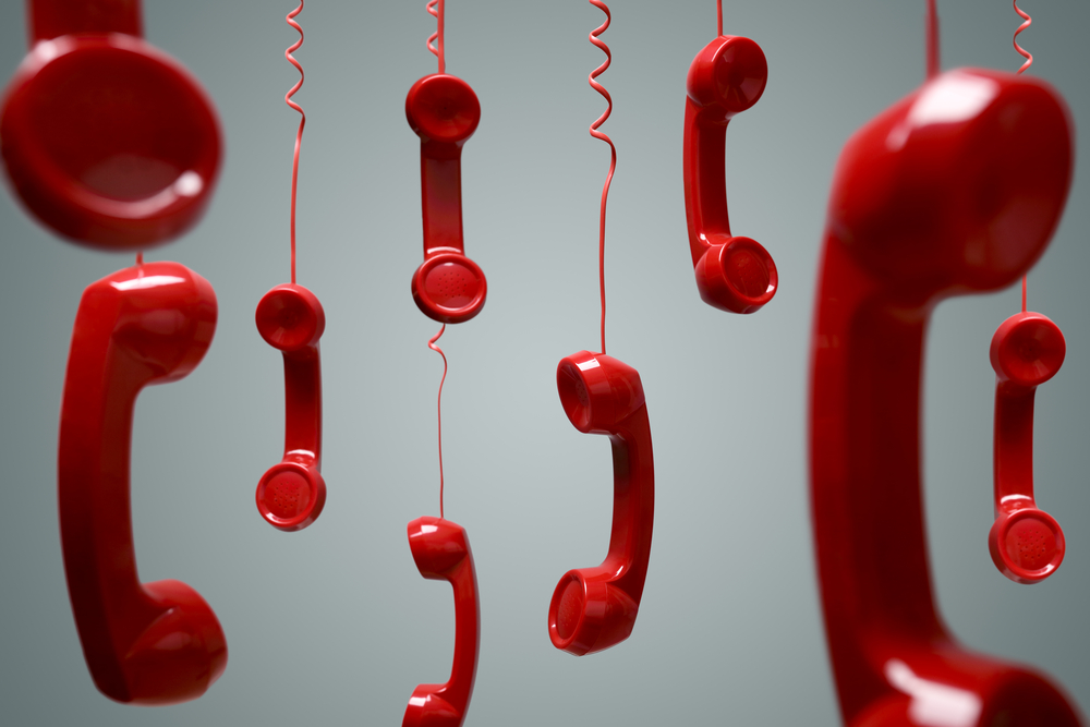Hanging telephones